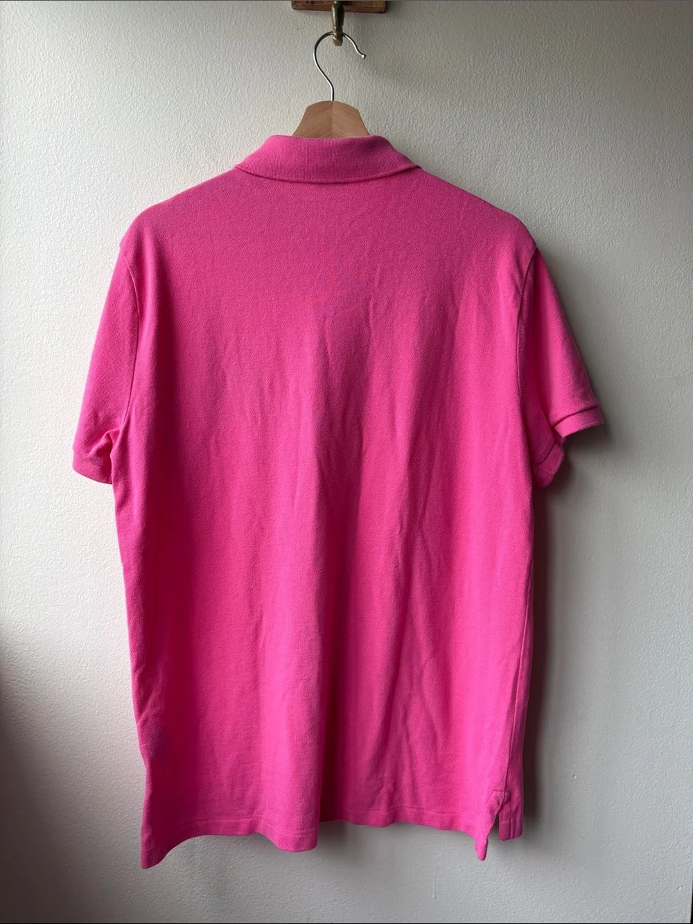 Men’s Polo Ralph Lauren Big Pony Logo Polo Size Large Custom Slim Fit